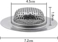 Miniatyrbilde 3 av 6: Vaskesil 2 stk. Rustfritt Stål Avløpsfilter