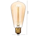 Miniatyrbilde 2 av 4: ®RisingFF Edision Pære x6 - Glødepære - ST64 Retro - E27 - 220V - 60W