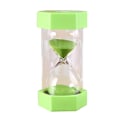 Miniatyrbillede 1 af 6: Tidsglas 3/5/10/20/30/60 minutter køkken timer børns spil legetøj, ornamenter, høj kvalitet anti-fald timer timeglas green 3 minutes