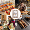 Miniatyrbild 5 av 5: Baguetteformar för bakning, kolstål 3 brödformar, nonstick baguettebakplåt för perforerad fransk brödform