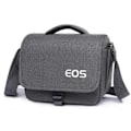 Miniatyrbilde 2 av 5: DSLR Kameraveske Crossbody Multifunksjonssett Utendørs Håndbagasje Lysegrå liten størrelse grey