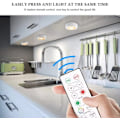Miniatyrbilde 5 av 9: 6 stk LED-spotlys med 2 fjernkontroller, RGB-design - Flerfarget