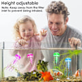 Miniatyrbillede 3 af 7: 4 stk. Lysende Gople Akvarium Dekorationer Sæt, Simulation Silikone Vandlevende Dyr til Akvarium Fisketank Lysende Dekorationer