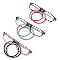 Pikkukuva 2 / 11: Magneettiset lukulasit Senil-nauhalla UNISEX (+1.0-+3.5) Harmaa / Punainen