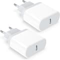 USB C Laddare, 2-Pack Plu, 20W Typ C Snabbladdare Väggadapter