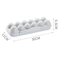 Miniatyrbilde 5 av 5: Egg oppbevaringsboks, 2 stk eggboks kjøleskap, plast eggboks, kjøleskap eggbeholder, 12 egg oppbevaringsboks, for egg