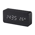Miniatyrbillede 1 af 4: Vækkeur til soveværelse, ur, hjemmetermometer, LED