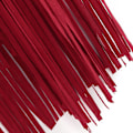 Miniatyrbillede 3 af 5: Dame Fringe Ærmeløs Tanktop 70'erne Hippie Faux Suede Fringe Jakke Cardigan, Disco Stripe Tank Jakke red 2XL