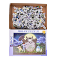 Pikkukuva 3 / 4: 1000-osainen puinen palapeli aikuisille ja lapsille - Kokoa Naapurini Totoro Violetti