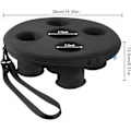 Miniatyrbillede 4 af 9: Flydende Drikkeholder til Pool | Drikkebakke til Spabad med 5 Huller | Flydende Spa-drikkebakke til Pool, Strand, Strand Fritids Kopholder