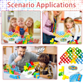 Miniatyrbilde 7 av 7: Balanseringsblokker, russiske byggeklosser, dekompresjonsbalanse byggeklosser, Tetris Tower Balance Building Toy, balanserende stablingsleker 32 pieces