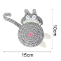 Miniatyrbilde 2 av 4: Kattgaver for katteelskere - Katt-underlag i vevd, kreativt og søtt design - Isolerende underlag for kaffe og te - Skrivebordsgaver Style 1