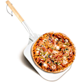 Miniatyrbild 1 av 8: Professionell Pizzaspade För Autentisk Presentation, Rostfritt Stål Pusher För Enkel Pizzahantering
