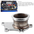 Miniatyrbilde 4 av 5: 5-Bolts Turbo Downpipe Flens til 2,5 tommer V-Bånd Konverteringsadapter Rustfritt Stål Passer for T3/T4