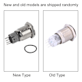 Pikkukuva 1 / 2: 1 kpl 16mm 1NO 1NC Liitäntä 12V Metalli LED Vaihdin Lukittava Painonappi