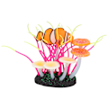 Miniatyrbillede 2 af 2: Kunstig Silikon Lysende Vandplanter Ornament til Akvarium Fisketank (rød)