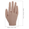 Miniatyrbild 6 av 8: Silikon Nagelträning Hand Flexibel Led Naglar Konst Övningshand Böjbar Mannequin Händer #01