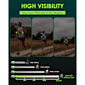 Miniatyrbild 2 av 6: Uppladdningsbart LED Armband 2-pack, Hög Synlighet Reflexutrustning för Nattsäkerhet, Lysande Armband för Nattpromenader, Cykling, Löpargåva