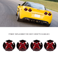 Pikkukuva 6 / 8: 4 kpl Tummanpunaisia LED-takavalot Perävalon Vaihto Chevy Corvette C6 2005-2013