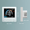 Miniatyrbillede 6 af 8: Gulvvarme Termostat LCD Display Touch Control Intelligent Timing Programmerbar Hjemmevarme Controller AC 90‑240V 16A Elektrisk Opvarmning