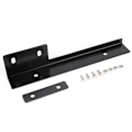 Miniatyrbillede 2 af 2: L-formet Universal Modificeret Aluminium Bil Nummerplade Ramme Sort
