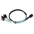 Mini SAS 36Pin SFF-8087 till SATA, Intern Mini SAS till SATA-kabel, Multi Channel SATA-kabel med pålitlig kvalitetssäkring för 12 Gbps dataöverföring