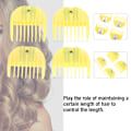 Miniatyrbild 1 av 2: 4-pack Begränsande Kam Hårsax Trimmer Klippfäste Guide Barber Styling Verktyg Set Gul