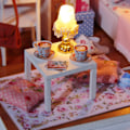 Miniatyrbillede 4 af 7: DIY Træ Dukkehuse Møbler Dukkehuse Uddannelsesmæssige Legetøj Børnefødselsdagsgaver