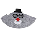 Miniatyrbilde 2 av 2: Unisex Julehatt i Non-Woven Stoff for Voksne og Barn - Festdekor (Grå Briller)