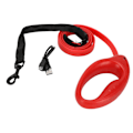 Miniatyrbilde 2 av 8: Lyserende Hundeleie 4 Fot USB Oppladbar LED Nylon Hundeleie med Universal Krage for Små og Store Hunder Rød