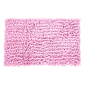 Miniatyrbillede 2 af 2: Chenille Anti-slip Vandabsorberende Skridsikker Måtte Badeværelse Stue (Pink)
