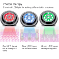 Miniatyrbillede 3 af 6: Photon Terapi RF EMS Højfrekvent Mikrovibration Skønheds Maskine Porerensning Sort Hvid