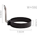 Miniatyrbild 3 av 7: Multifunktionella matlagningsaccessoarer, non-stick äggring i rostfritt stål, läckagesäkra äggringar, frukostsmörgåsformar för din stekplatta, perfekt runda ägg