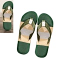Pikkukuva 4 / 8: Miesten Flip Flopit - Nopeasti Kuivuva, Hengittävä, Liukumaton, Pehmeä EVA, Ergonomiset Rantaläppäri-Sandaalit, Vihreä 40