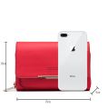 Miniatyrbilde 2 av 6: Roulens liten skulderveske til mobiltelefon, liten skulderveske for kvinner, Crossbody-skulderveske i PU-skinn, pass, mobiltelefonveske med kortspor,