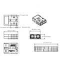 Miniatyrbild 4 av 5: Batterielektrokontakt Snabbkoppling/Avkoppling Verktyg 600V 50A EEL0002A för Husbilar Husvagnar