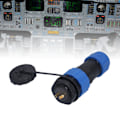 Miniatyrbilde 1 av 8: Flypluggkontakt IP68 Vanntett Tilkobling Bakmutter Hunn Hane Butt Terminal 380V SP202 Pin