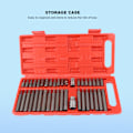 Miniatyrbillede 7 af 8: Spline Tip Bit Socket Set Master Tip Bit Socket Set med Plastik Opbevaringsboks til S2 Auto Reparation
