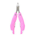 Miniatyrbild 2 av 5: Multifunktionell Vikbar Inväxt Nagelklippare Fingernagel Tånagel Nagelbandsax Pedikyrverktyg Rosa