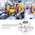 Miniatyrbild 7 av 8: Kvadratisk Flänslager Hög Precision GCr15 Stål Linjär Rörelselager för CNC-Utrustning