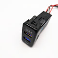 Miniatyrbillede 4 af 7: Dobbelt USB 2.0 Billader Hurtig Opladning 3.0 med Kortslutningsbeskyttelse