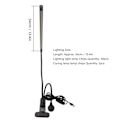 Miniatyrbilde 6 av 8: 2 i 1 USB Neglelampe Dobbelt Hode Justerbar 7W 10 Trinn 3 Moduser Negleherdende Lampe Tørker