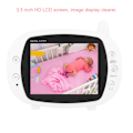 Miniatyrbillede 5 af 5: 3,5\" LCD Digital To-Vejs Talk Back Trådløs Video Babymonitor Kamera 100- 240V EU Stik