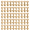 Miniatyrbild 2 av 8: 50 Set Mässingsnitar Kit DIY 8mm Spårskruv Dekorativ Böjd Nit för Läder Väska Tyg Byxor Väska Papper 7mm / 0.28in