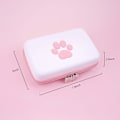 Miniatyrbild 6 av 7: Rosa Sakura Design Resväska för Nintendo Switch, Vattentätt Material och Tumgrepp ingår för Säker och Stilfull Gaming På Språng
