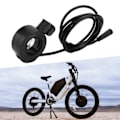 Miniatyrbillede 1 af 8: Tommelgas-stik 3-polet Venstre Højre Vandafvisende til Elektriske Mountainbikes med 22 mm Styr