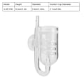 Miniatyrbillede 1 af 2: Akvarium Transparent Glas CO2 Forfiner Diffuser med Sugkop til Fisk Plante Tank (V AP-030)
