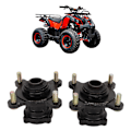 Pikkukuva 1 / 8: 4-pulttinen etu-levyjarrurunko vanteelle, teräksestä, 110cc 125cc 150cc 200cc Go Kart ATV 4-pyörä