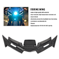 Miniatyrbillede 7 af 8: Motorcykel Forreste Fairing Winglet ABS Slidstærkt Aerodynamisk Fairing Wing Udskiftning til YZF R15 V4 2022 og Frem Carbon Fiber Stil