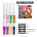 Pikkukuva 1 / 2: 8 kpl Neon-nesteeyelineri, vedenkestävä, tahraantumaton, fluoresoiva eyeliner vartalon ja kasvojen maalaamiseen meikkiin